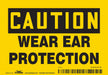 Safety Sign 3 1/2 inx5 in Vinyl