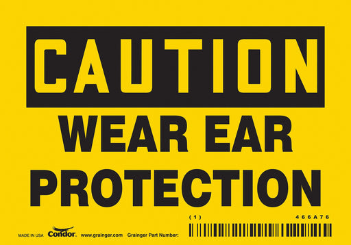 Safety Sign 3 1/2 inx5 in Vinyl