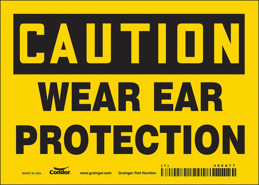 Safety Sign 5 in x 7 in Vinyl