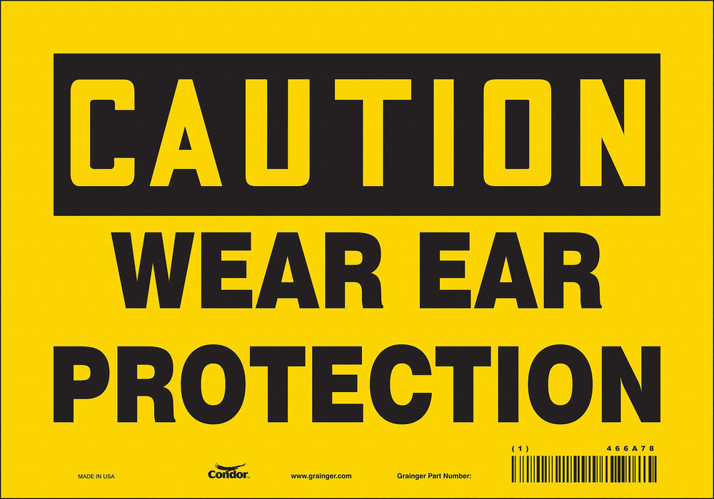 Safety Sign 7 inx10 in Vinyl