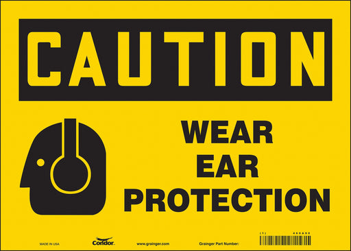 Safety Sign 10 inx14 in Vinyl