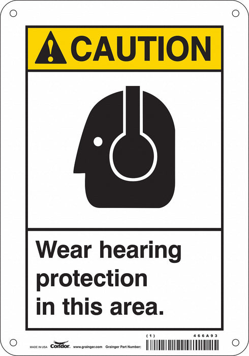 Safety Sign 10 inx7 in Polyethylene