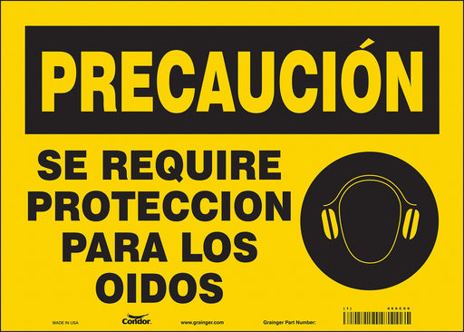 Safety Sign 10 inx14 in Vinyl
