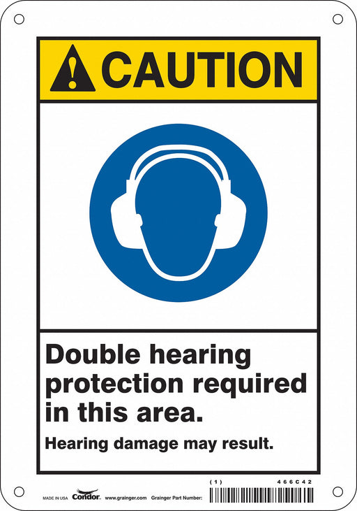 Safety Sign 10 inx7 in Aluminum