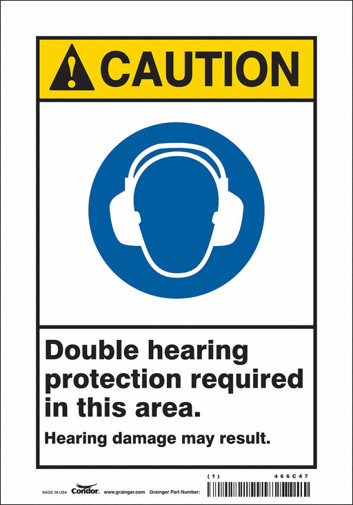 Safety Sign 10 inx7 in Vinyl