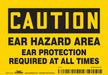 Safety Sign 3.5in x 5in Vinyl