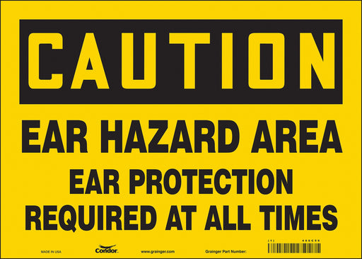 Safety Sign 10 in x 14 in Vinyl