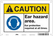 Safety Sign 7 inx10 in Polyethylene