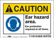 Safety Sign 3.5in x 5in Vinyl