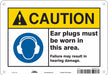Safety Sign 7 inx10 in Polyethylene