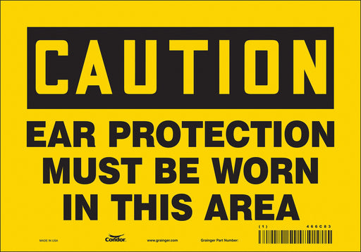 Safety Sign 7 inx10 in Vinyl
