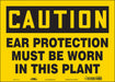 Safety Sign 10 in x 14 in Vinyl