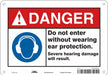 Safety Sign 7 in x 10 in Polyethylene