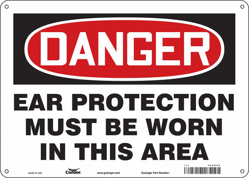 Safety Sign 10 inx14 in Aluminum