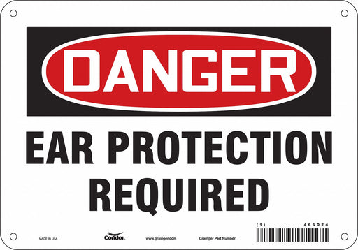 Safety Sign 7 in x 10 in Aluminum