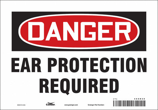 Safety Sign 7 in x 10 in Vinyl