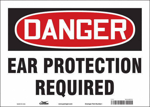 Safety Sign 10 inx14 in Vinyl