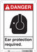 Safety Sign 10 in x 7 in Polyethylene