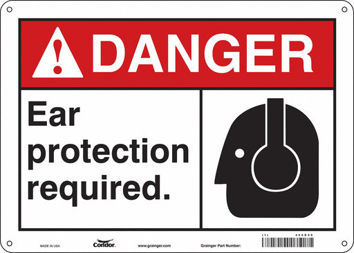 Safety Sign 10 in x 14 in Aluminum
