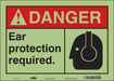 Safety Sign 10 in x 14 in Glow Vinyl