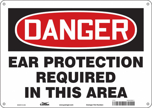 Safety Sign 10 inx14 in Aluminum