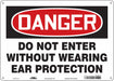 Safety Sign 10 in x 14 in Polyethylene