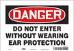 Safety Sign 7 in x 10 in Vinyl