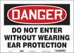 Safety Sign 10 in x 14 in Vinyl