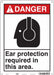 Safety Sign 14 in x 10 in Polyethylene