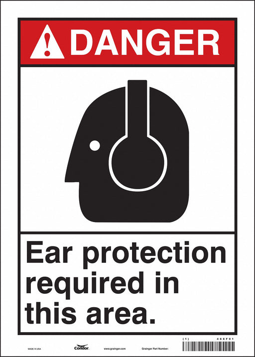 Safety Sign 14 inx10 in Vinyl