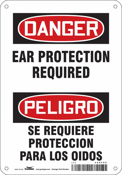 Safety Sign 10 inx7 in Aluminum