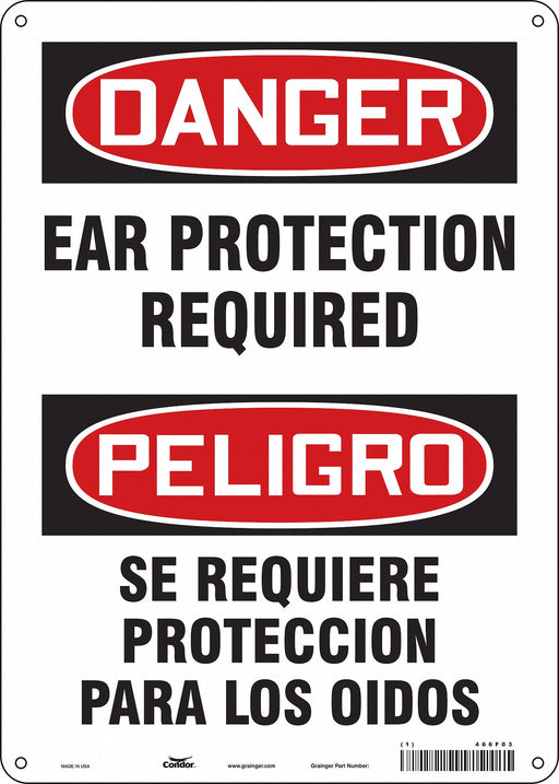 Safety Sign 14 in x 10 in Aluminum