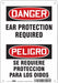 Safety Sign 10 in x 7 in Polyethylene