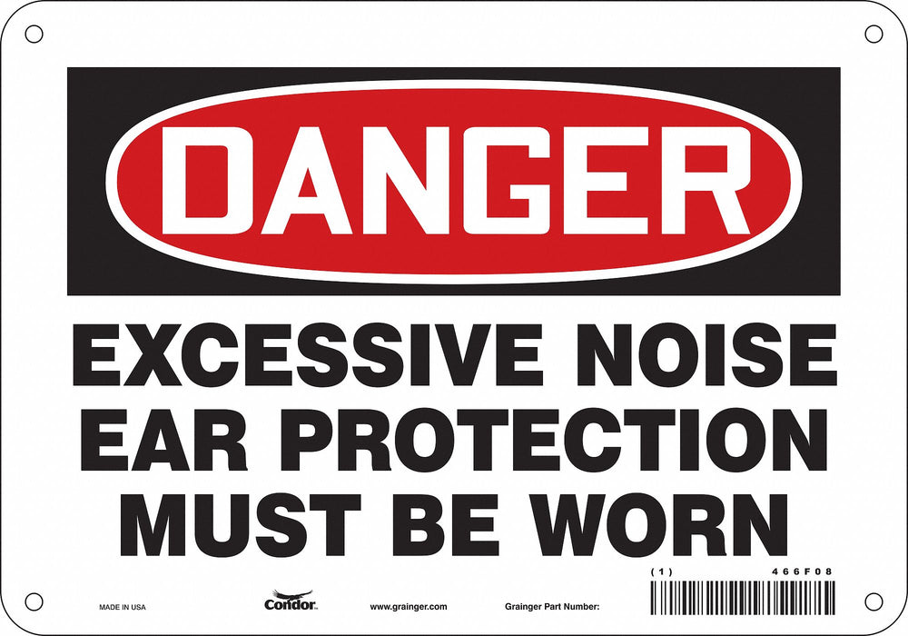 Safety Sign 7 in x 10 in Aluminum