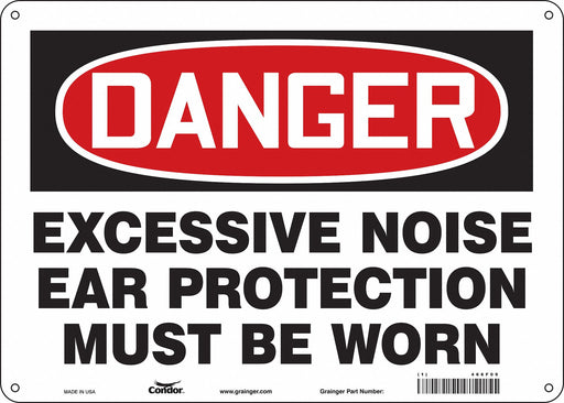 Safety Sign 10 inx14 in Aluminum