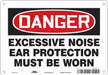 Safety Sign 7 inx10 in Polyethylene