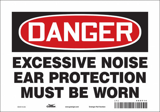 Safety Sign 7 inx10 in Vinyl