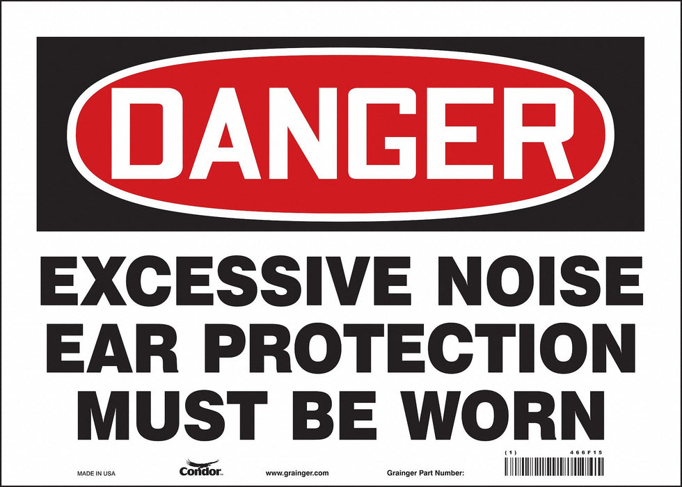 Safety Sign 10 in x 14 in Vinyl