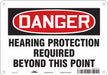 Safety Sign 7 inx10 in Polyethylene