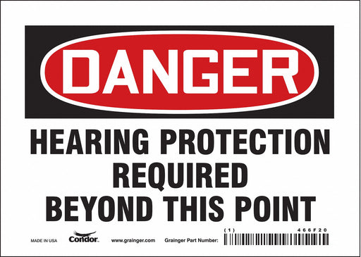Safety Sign 5 in x 7 in Vinyl