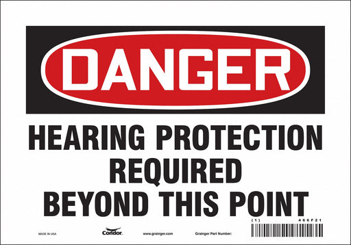 Safety Sign 7 inx10 in Vinyl
