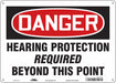 Safety Sign 10 inx14 in Polyethylene