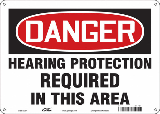 Safety Sign 10 inx14 in Aluminum