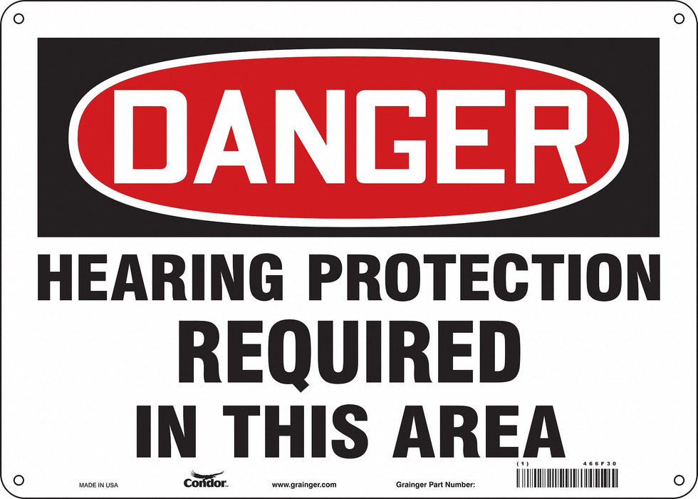 Safety Sign 10 inx14 in Aluminum
