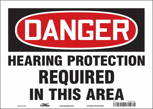 Safety Sign 10 inx14 in Vinyl