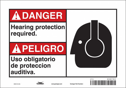 Safety Sign 7 inx10 in Vinyl