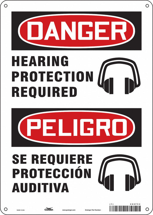 Safety Sign 14 inx10 in Aluminum