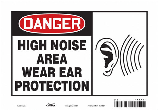 Safety Sign 7 in x 10 in Vinyl