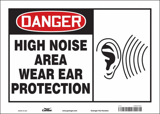 Safety Sign 10 in x 14 in Vinyl