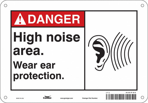 Safety Sign 7 in x 10 in Polyethylene